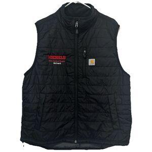 Carhartt Men’s Rain Defender Puffer Vest OV2286 Full Zip Relaxed Vest LOGO